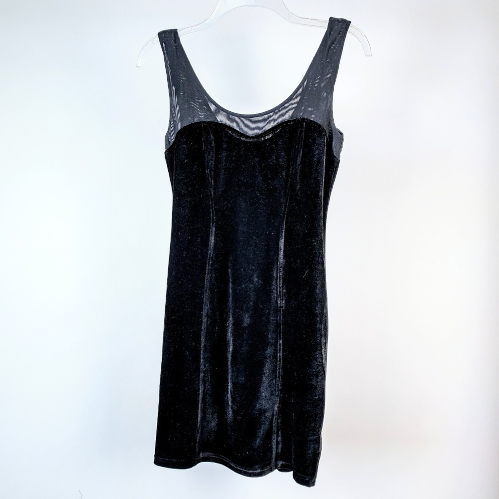 G by Guess | Sexy Velvet & Mesh Bodycon Dress